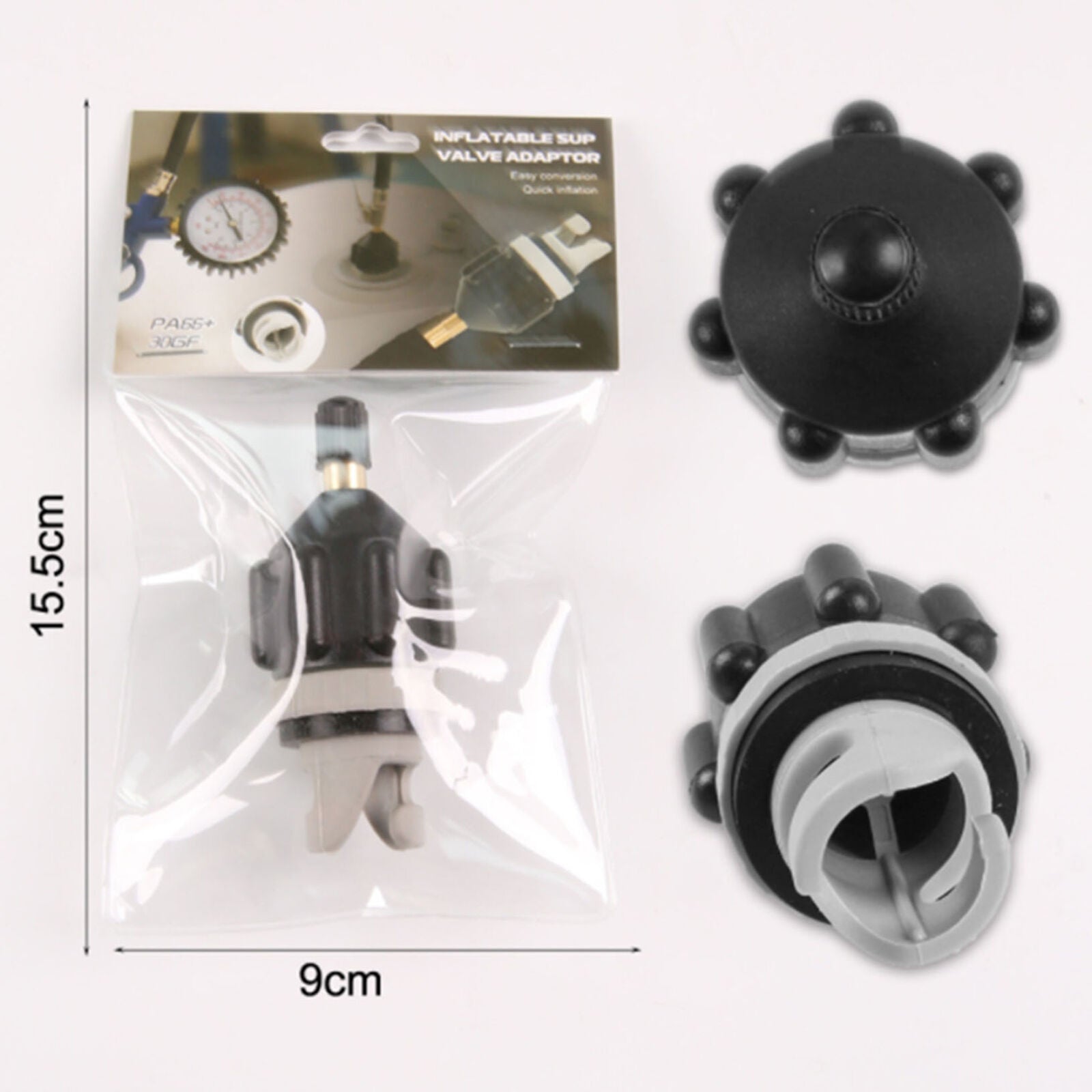 Sup Pump Air Valve Adapter For Inflatable Kayak Canoe Boat Stand Up Paddle Board