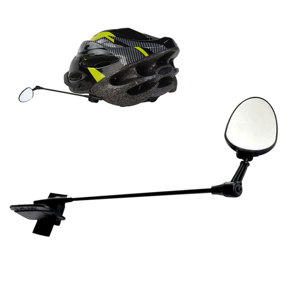 Rotatable Bike Helmet Mirror Adjustable Rearview Mirrors Riding Accessories