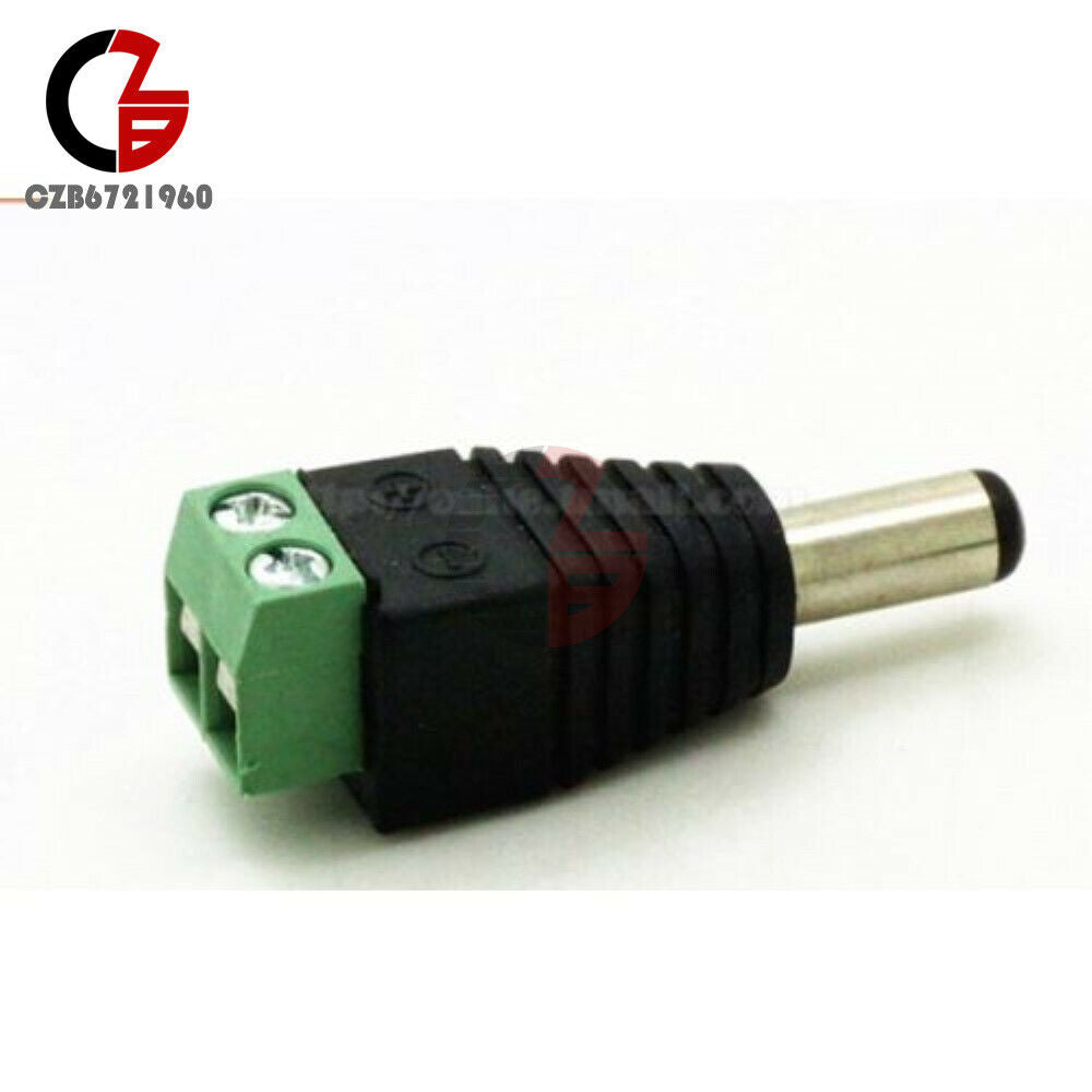 5X Male Adapter Connector DC 12/24V Power Plug 5.5x2.1/5.5×2.5/3.5×1.35mm