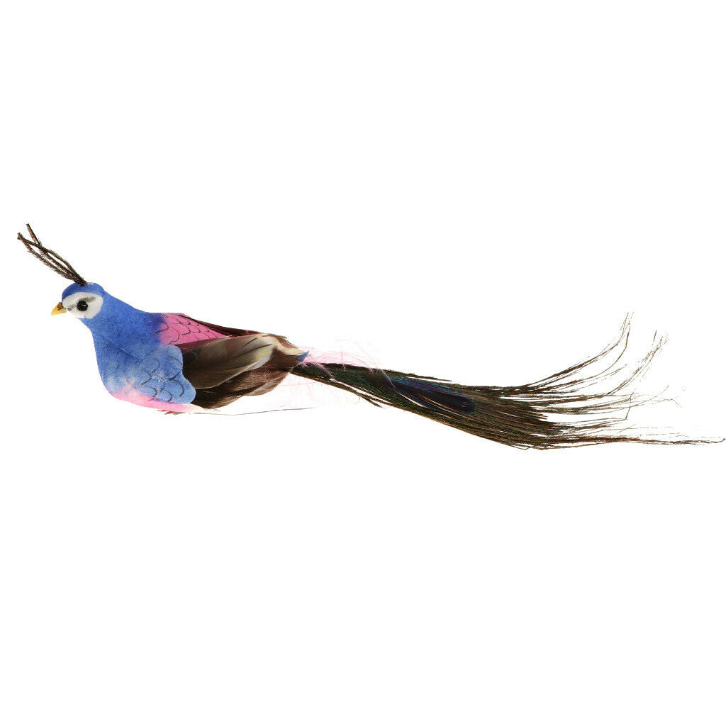 2pcs Artificial Birds Decoration + 2x Straw Bird Nest Water Drop Cave Parrot