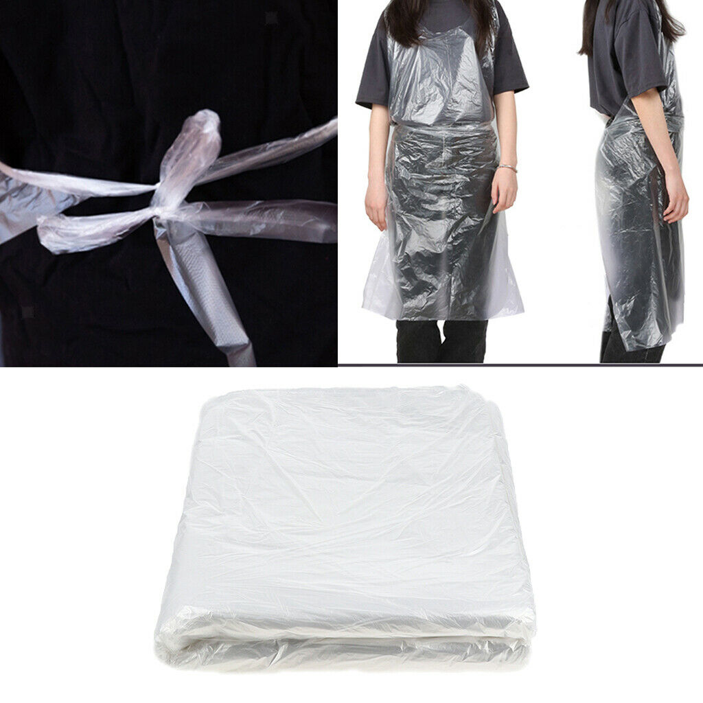 50pcs Waterproof Disposable Hair Cutting Capes Gowns Barber Apron 92x126cm