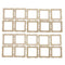 20x WOODEN PHOTO FRAME SQUARE  CUT WOOD PIECES CRAFT DIY SCRAPBOOK CARD