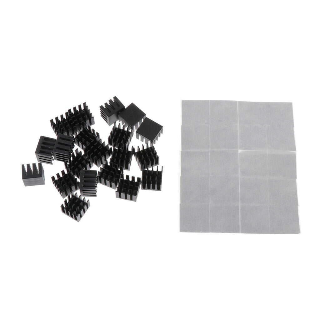 20 Pieces  Sink Made of Black Aluminum Cooler with Tape for