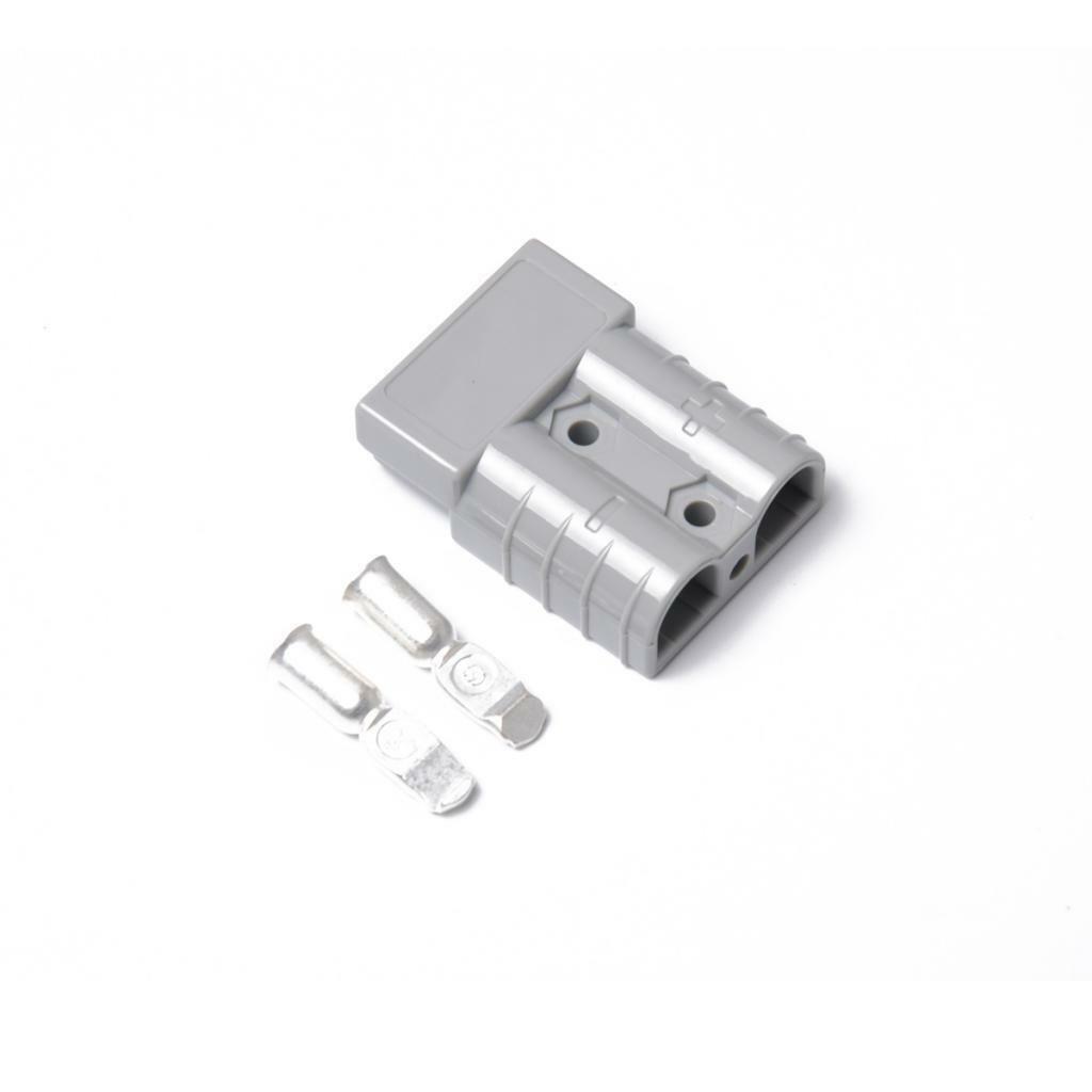 2Pcs 50A Battery Quick Plug Disconnect Connector Kit Grey for Winch Trailer