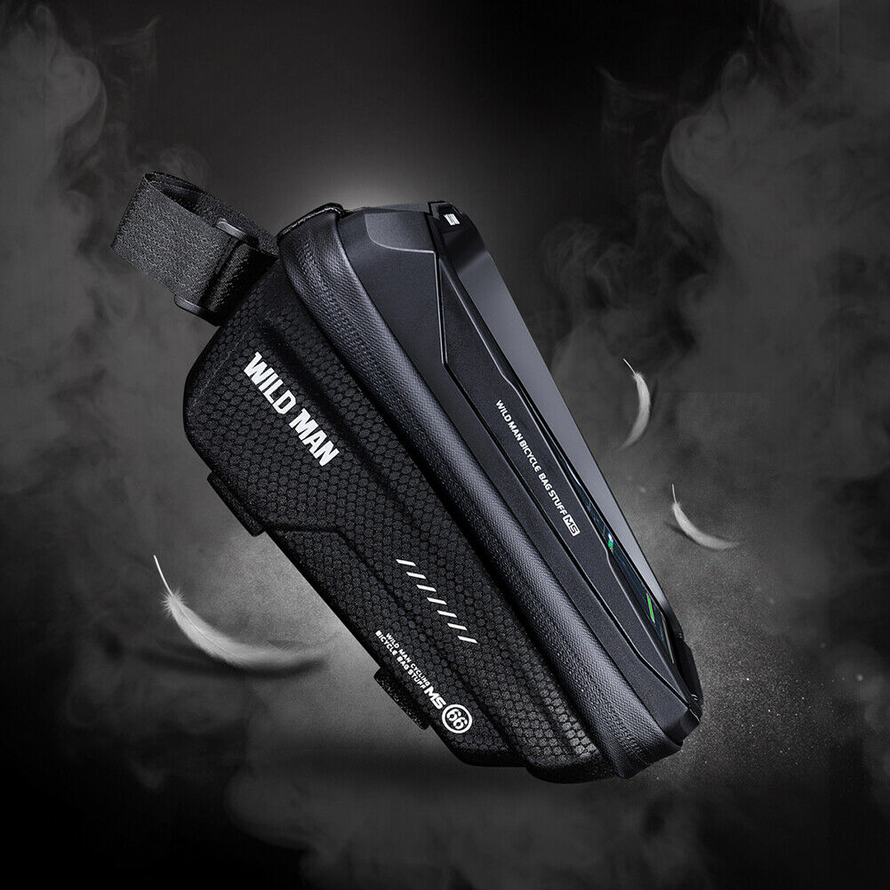 Bike  Bicycle MTB Front Frame Bag Waterproof Cycling Top Tube Pouch Phone Hold @