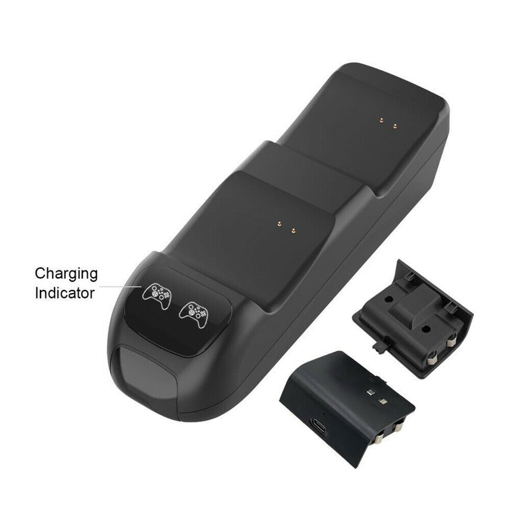 Dual Charging Station with 2 Battery Packs for Xbox Series S X Controller @