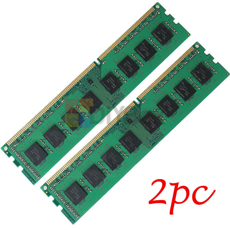 2Pcs 4GB PC3-12800 DDR3 1600Mhz 240Pin 4G Ram For AMD Motherboard Desktop Memory