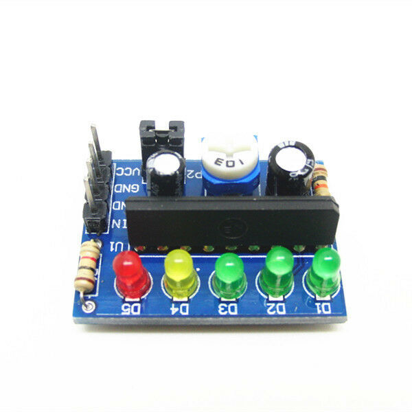 5 LED Meter Audio Level Indicator / Power Meter Level Indicating 3.5V-12V