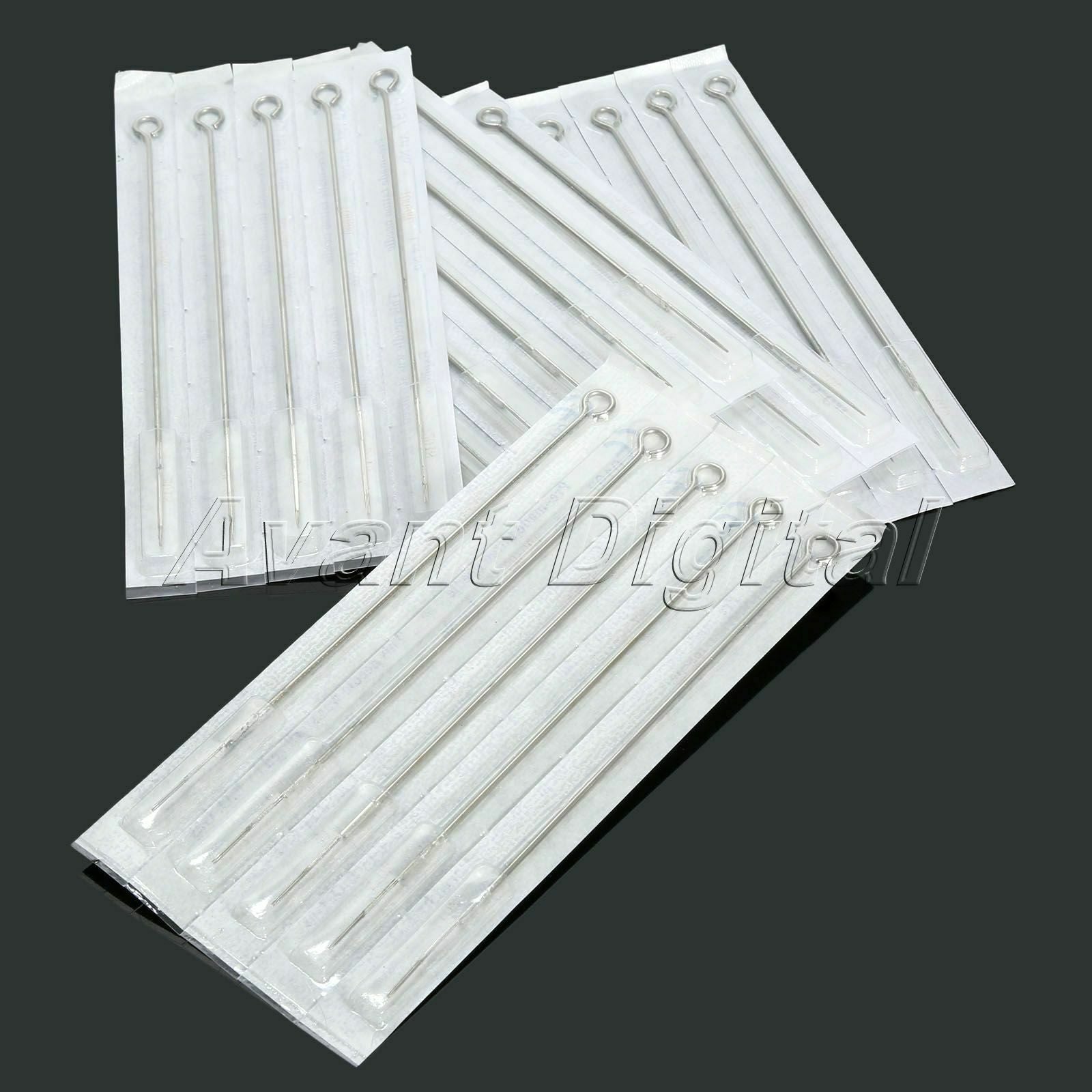 50pcs tattoo needle round liner needle surgical steel made 3RL+5RL+7RL+9RL+5RS
