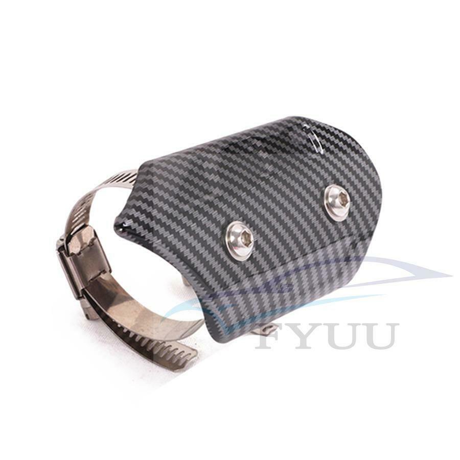 Motorcycle Exhaust Muffler Link Pipe Protect Heat Shield Cover Guard Adjustable