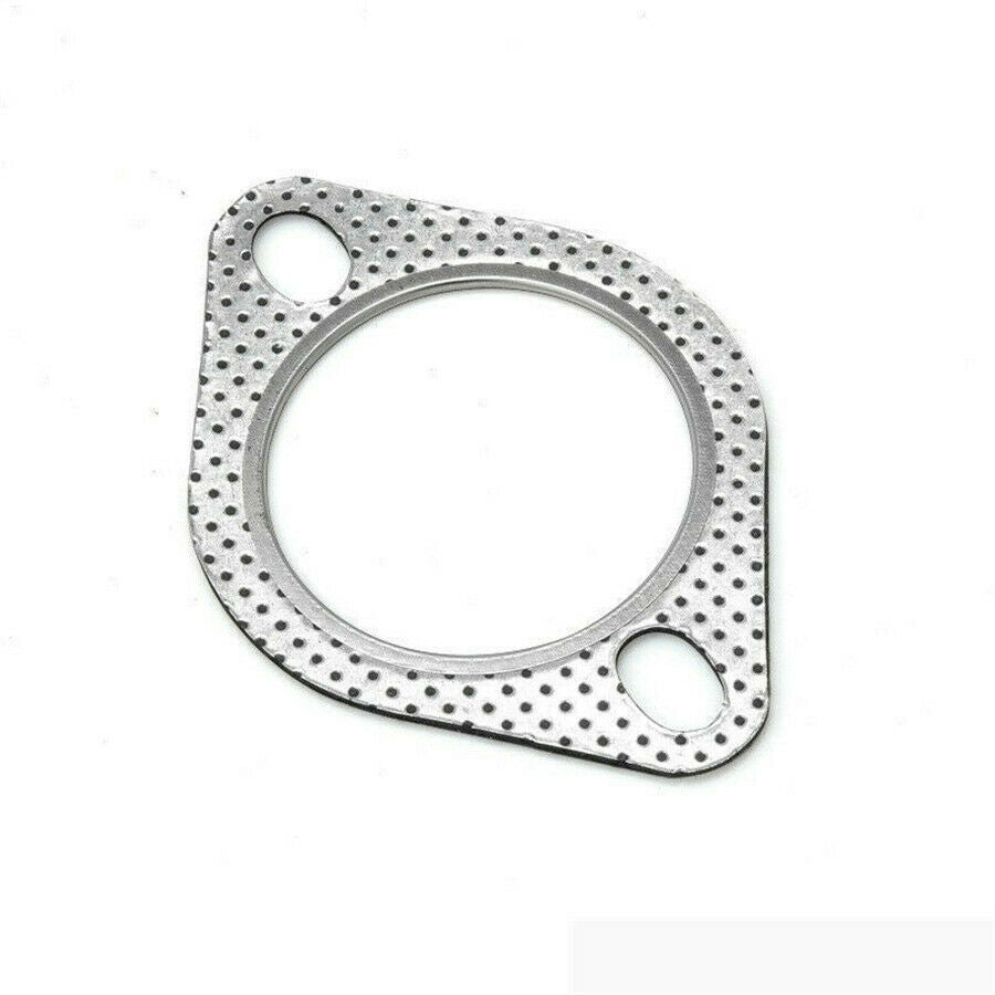 5 Pcs 2.5" 2-Bolt High Temp Exhaust Gasket Turbo/ Header Down/Dump Pipe Flange