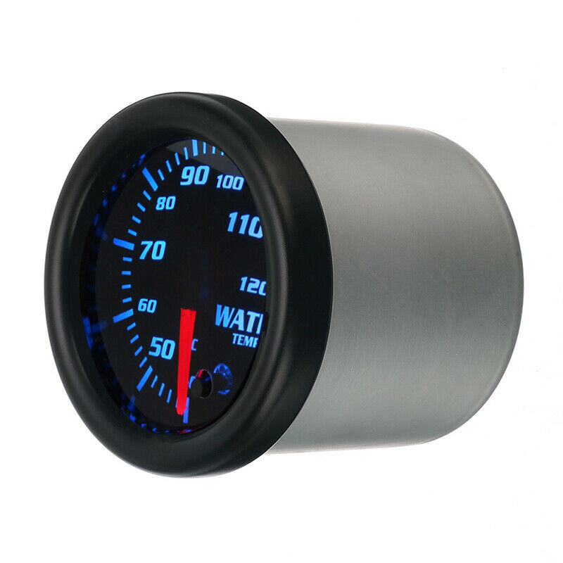 7 Colors Backlight Universal  Water Coolant Temperature Temp Gauge 12V 2"/52mm