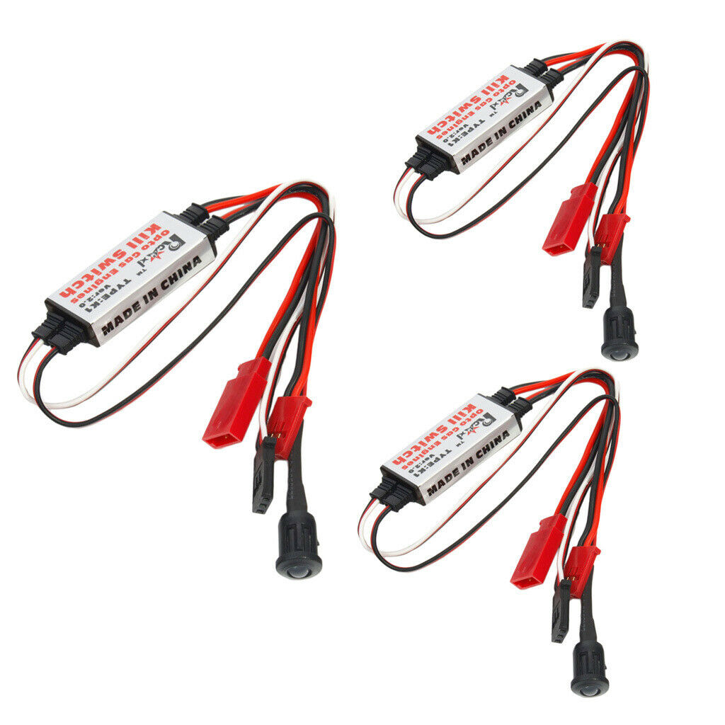 3pcs Opto Gas Engine Kill Switch for RC Airplane DLE DA Ignition Parts