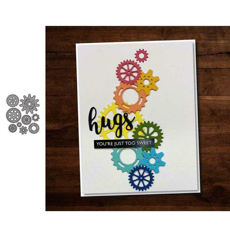 Gears DIY Metal Cutting Dies Stencil Scrapbooking Die Cuts Paper Card Decor