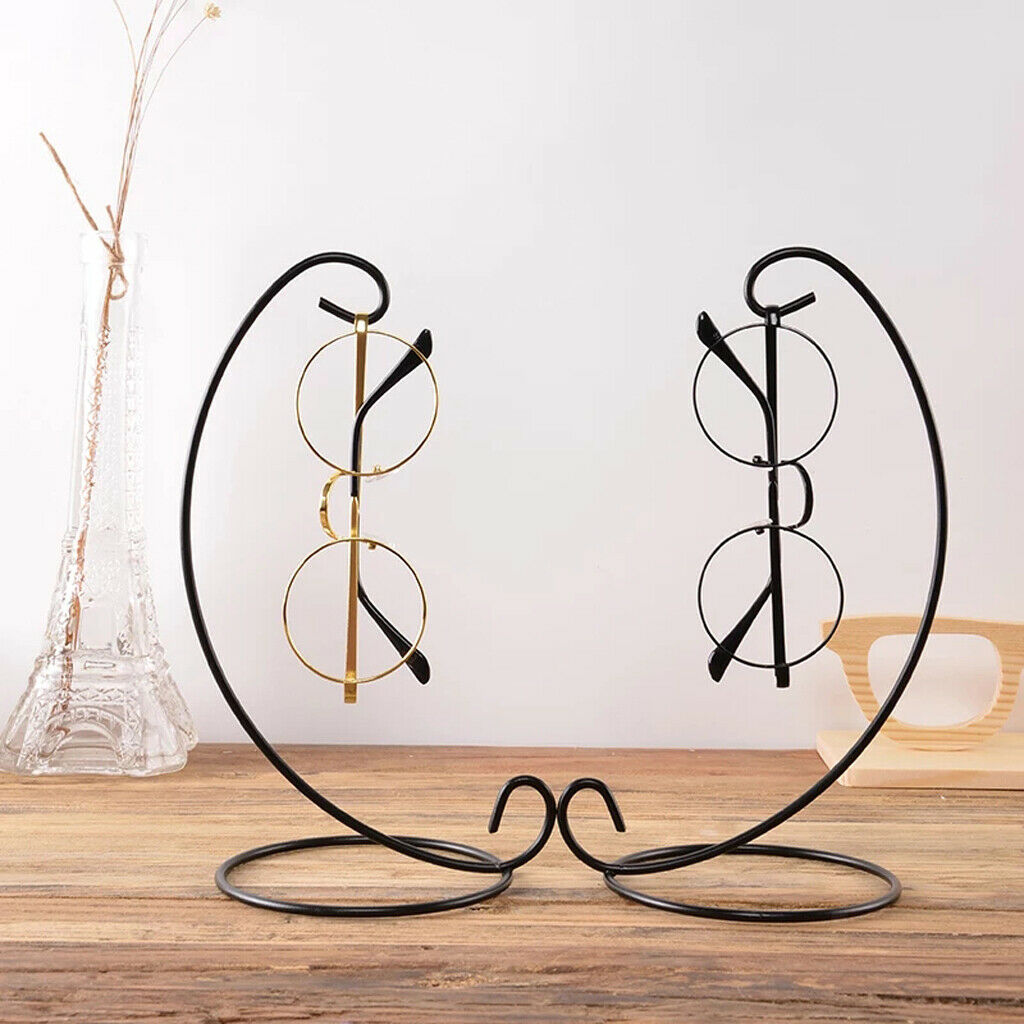 Eyeglasses Holder Stand Glasses Sunglasses Display Rack Desk Decors Anti-Scratch