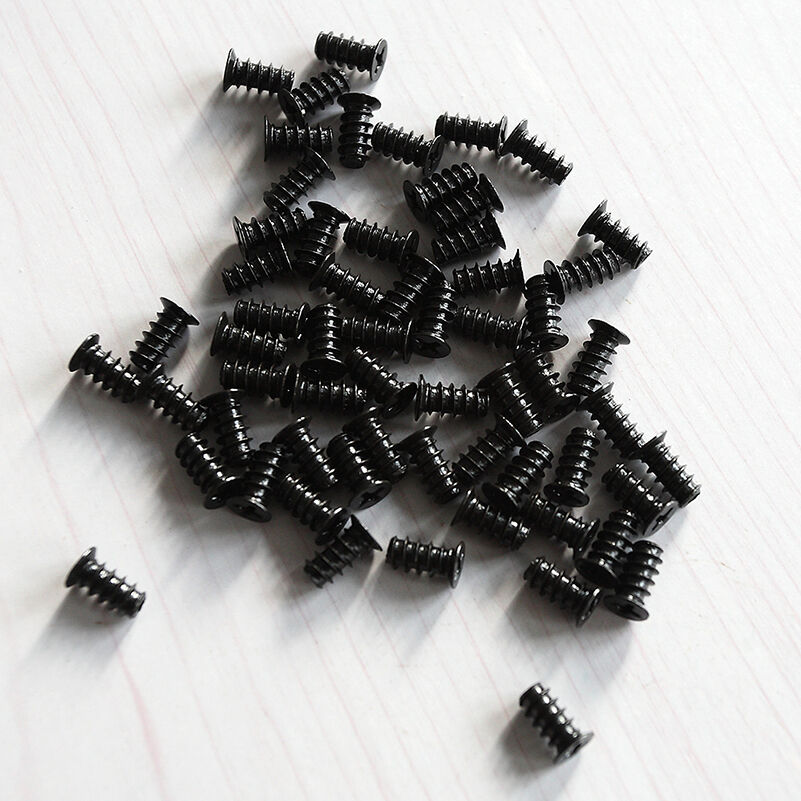 30x Black Computer PC Case Cooling Fan Durable Screw For Fan 60mm 80mm 120mm Pip