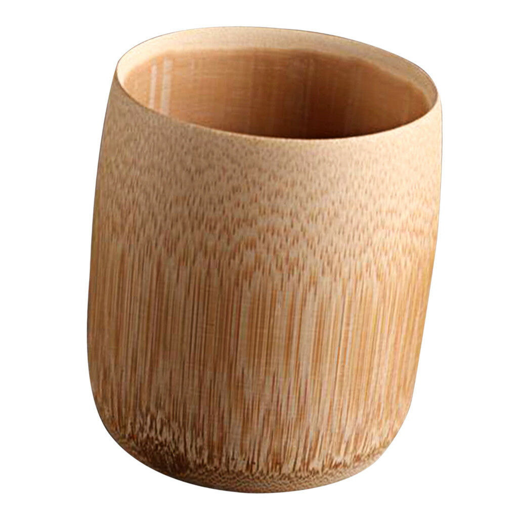 Bamboo Tumbler Drinking Cup Mug for Sake Water, Coffee, Milk, Juice, Tea E