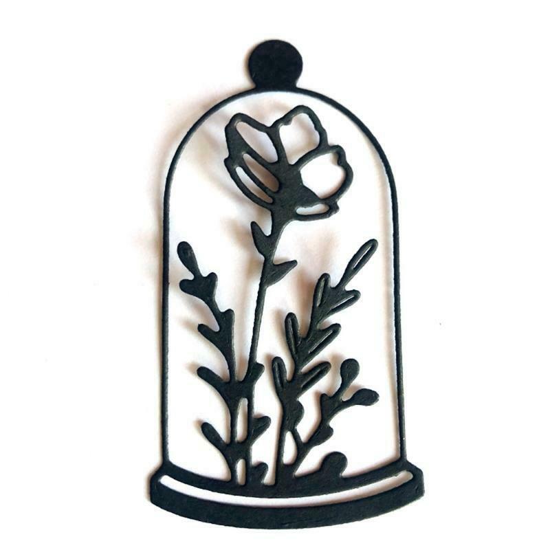 Bottle Flowers Metal Cutting Dies Stencil DIY Scrapbooking Album Paper Card Mold