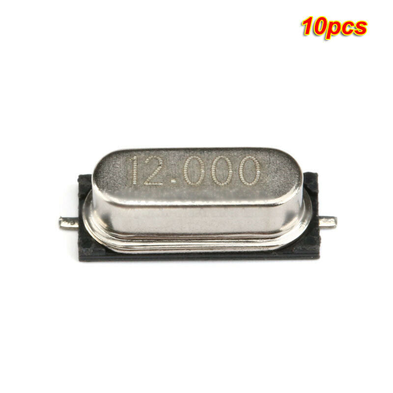 10pcs SMD Crystal oscillator 49SMD 12MHz 20PF passive quartz resonator