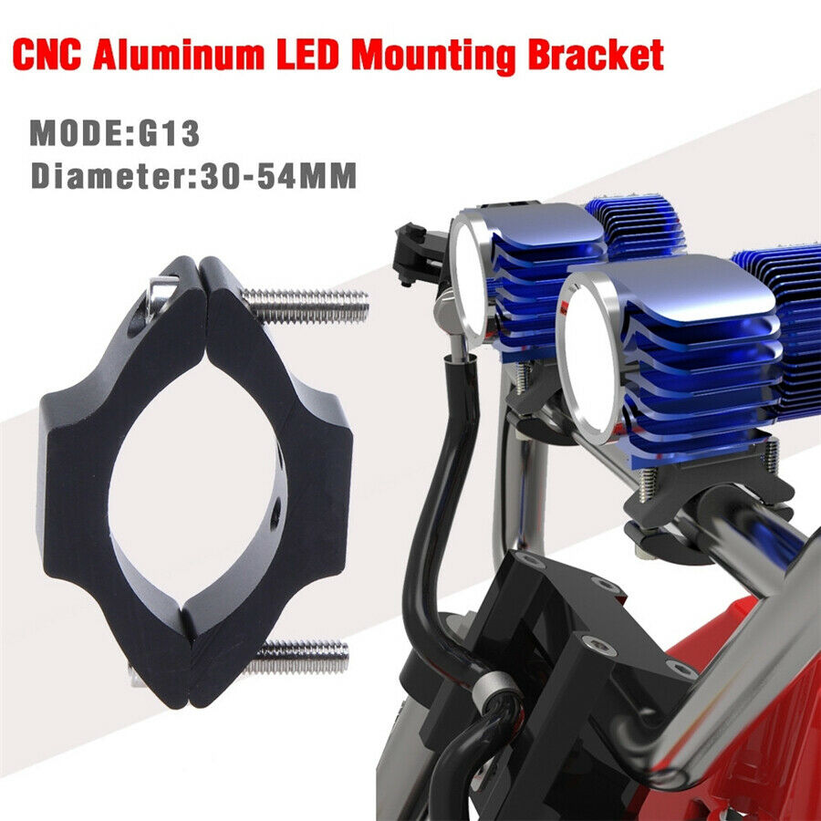 For 30-54mm Tube Fork 2sets CNC Aluminum Motorcycle Headlight Mounting Bracket