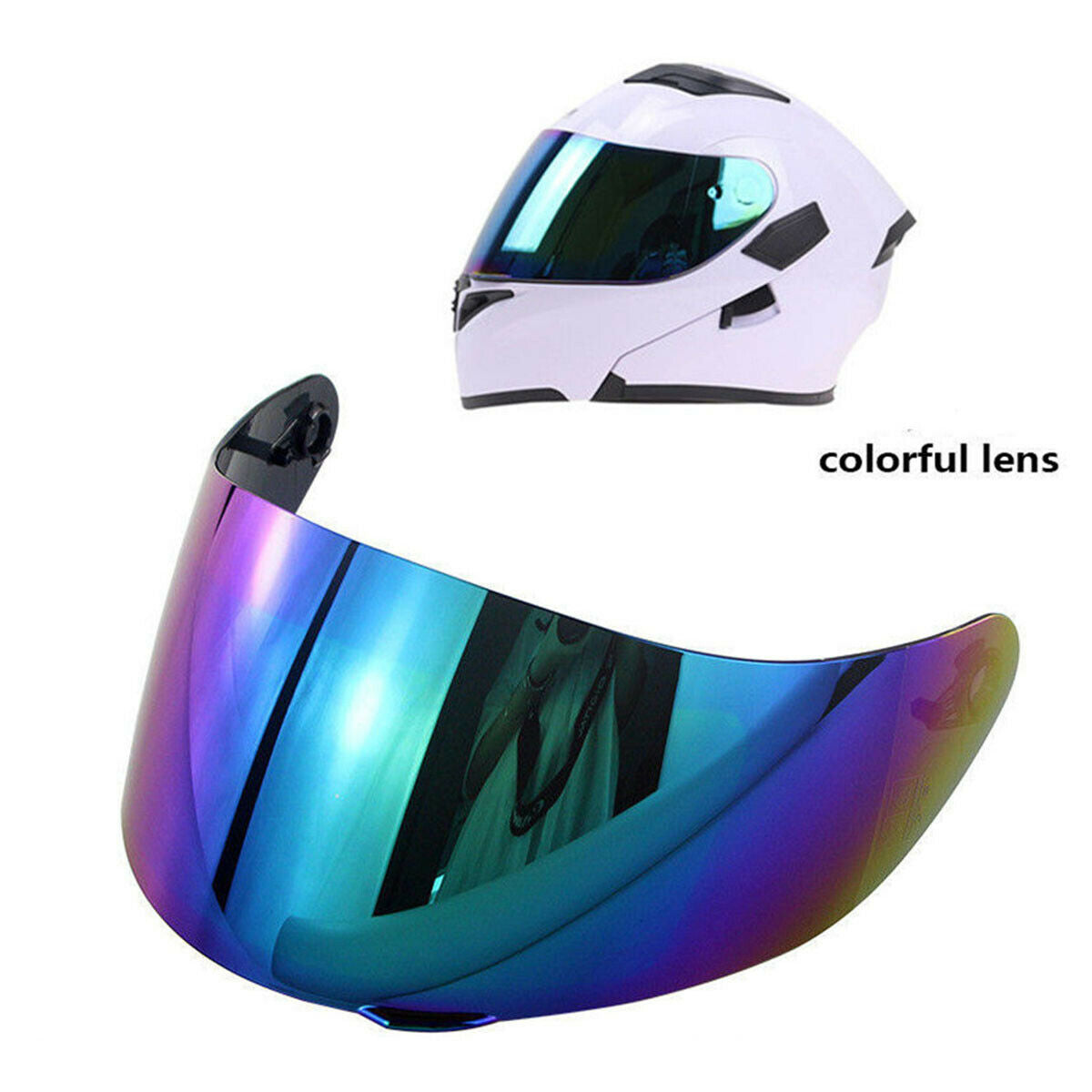 Colorful Anti-glare/UV Motorbike Helmet Sun Shield Lens For K1 AGV K5 K3SV