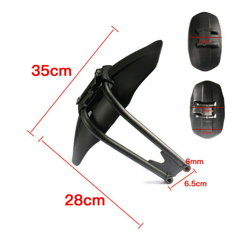 Black Rear Wheel Fender Mudguard Mud Guard For Yamaha Off-road Street Dirt Bike