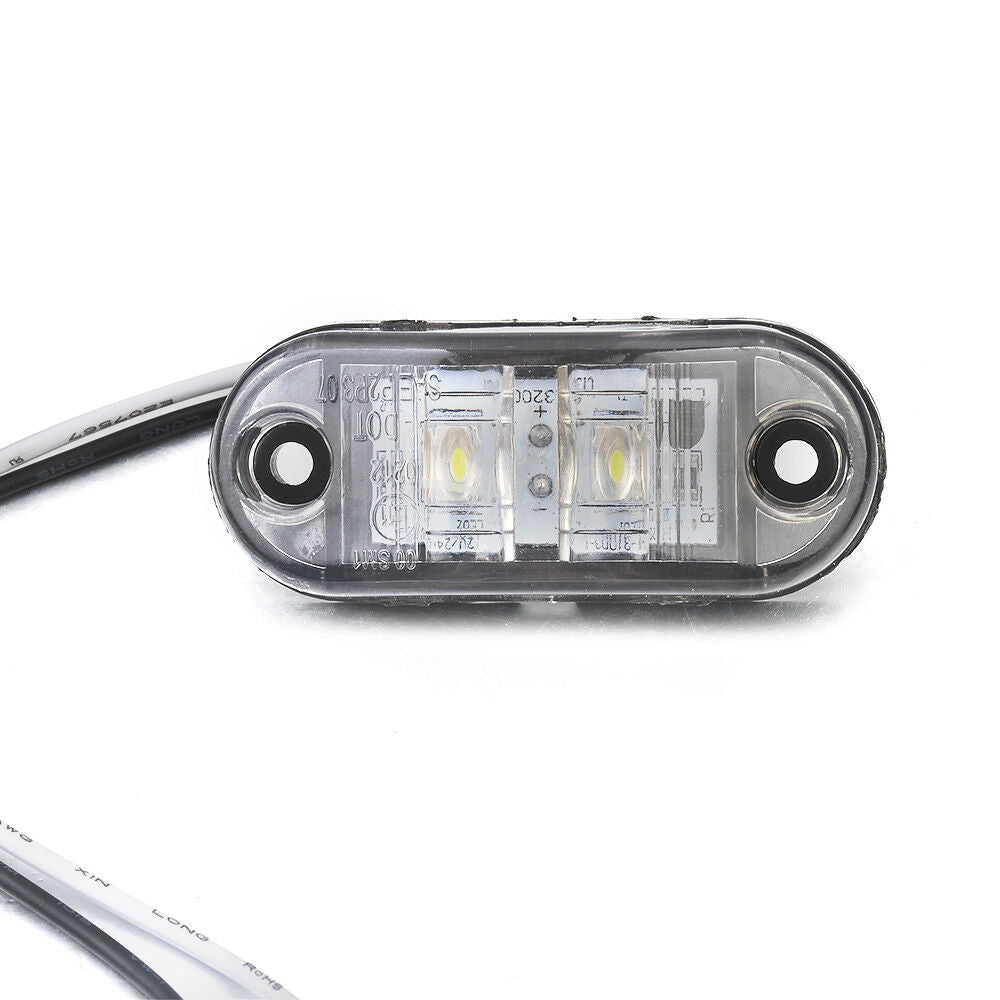 LED super Amber Side Marker Clearance Light Lamp Car Truck Trailer Caravan 12V