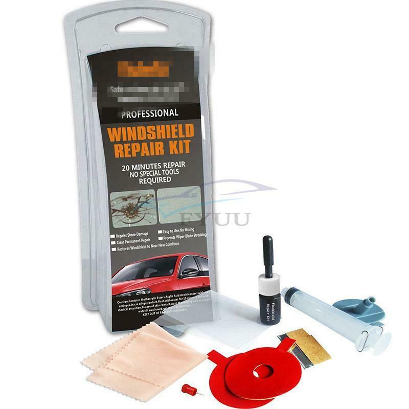 1 × Auto Car Glass Windshield Repair Kit With Pedestal\UV Light\Adhesive Seal