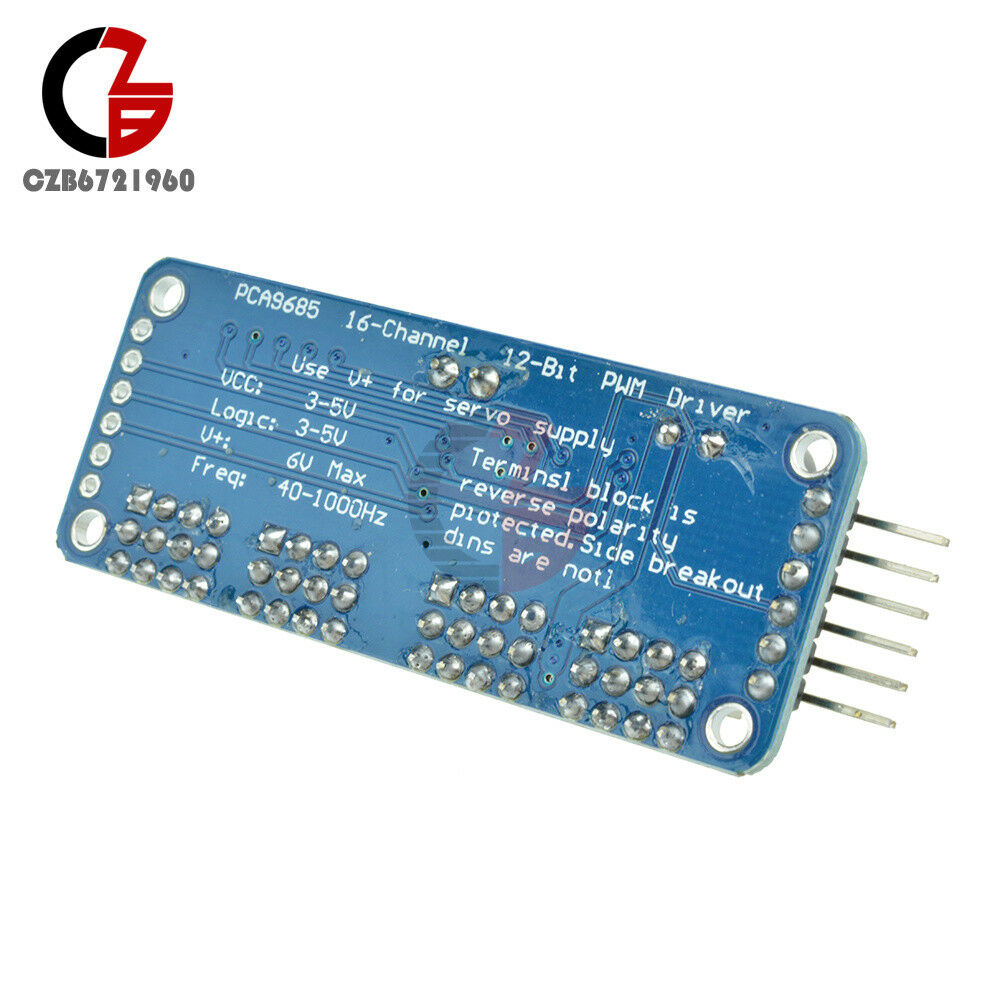2pcs PCA9685 16-Channel 12-bit PWM Servo Motor Driver I2C Module
