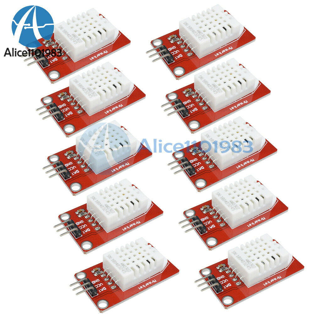10PCS AM2302 DHT22 Digital Temperature Humidity Sensor Module for Arduino Uno R3
