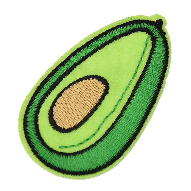 10Pcs Avocado Patches DIY Sewing Craft Plant Embroidered Applique Handmade