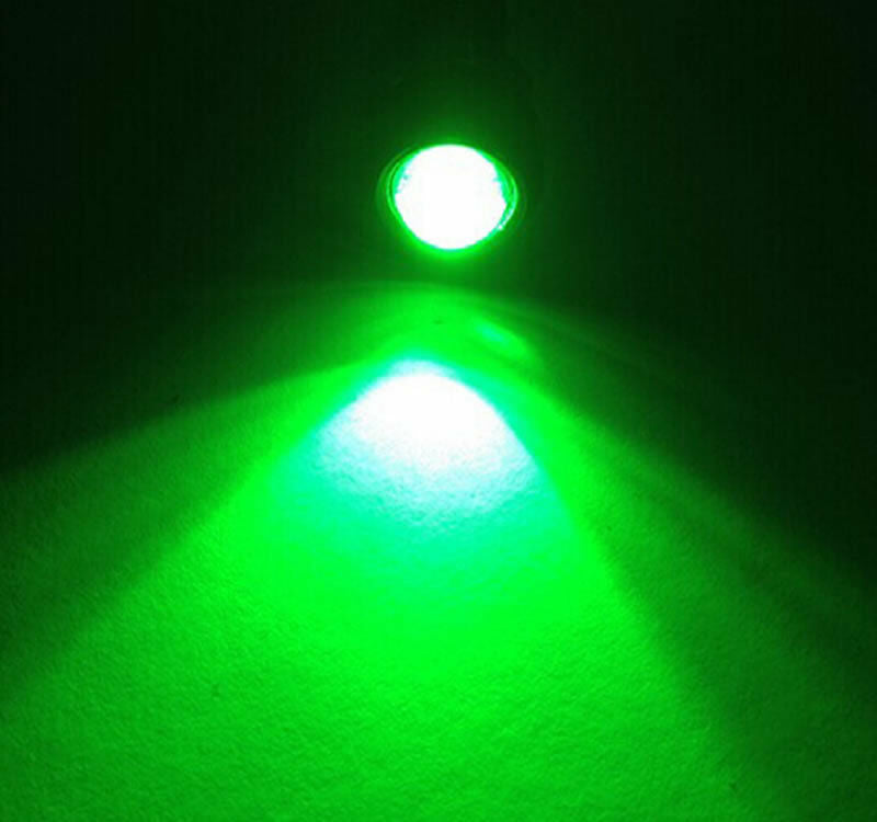 Green LED BOAT PLUG LIGHT GARBOARD BRASS DRAIN 3/4" NPT MARINE UNDERWATER FISH