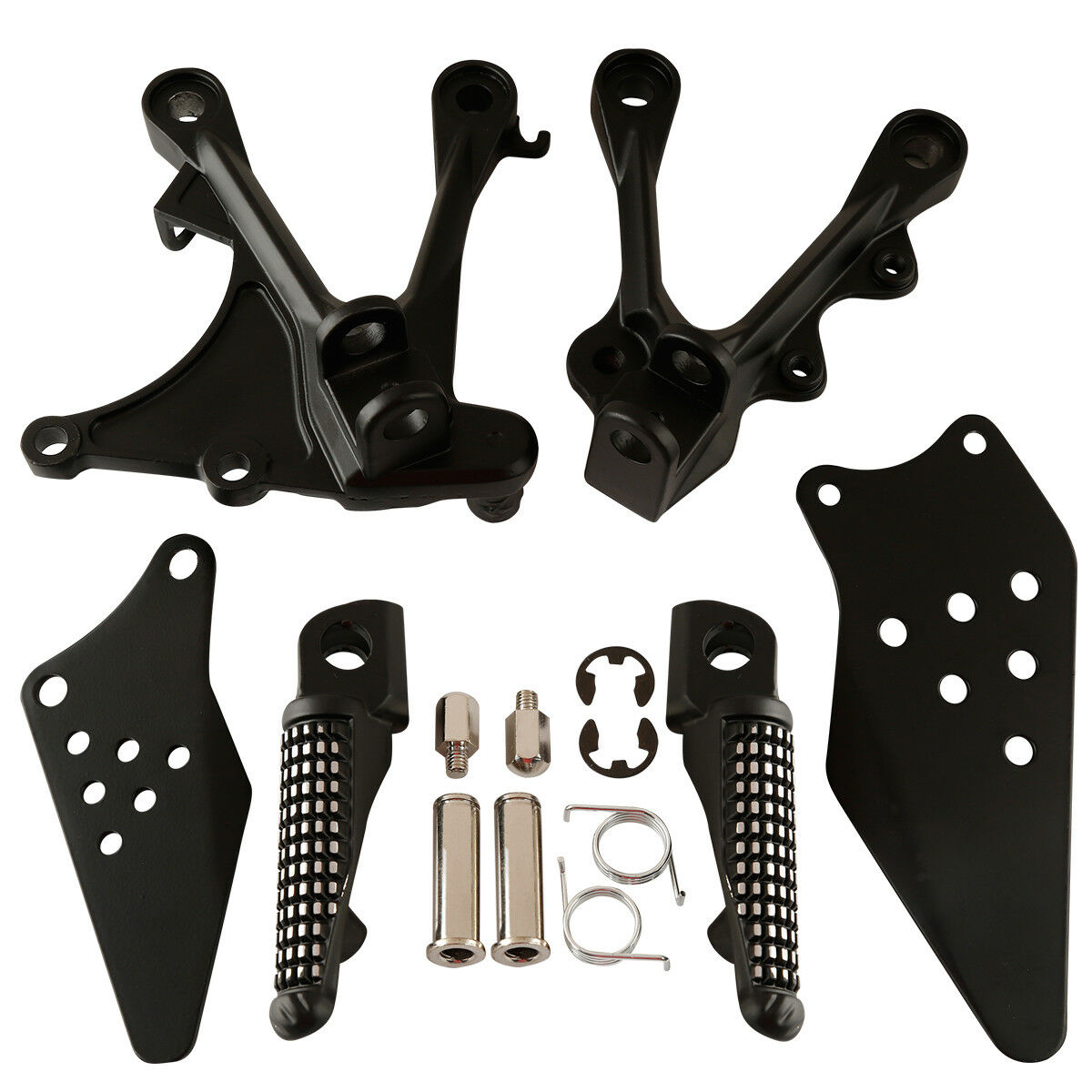 Rider Footrest pegs Mounting Fit For Kawasaki ZX636 ZX6R 2005-2008 2007 2006