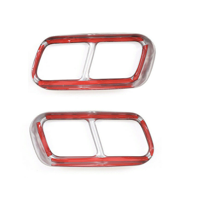 2 Dual Exhaust Pipe Tip Cover Trim fit for BMW 7 Series F01 2009-14