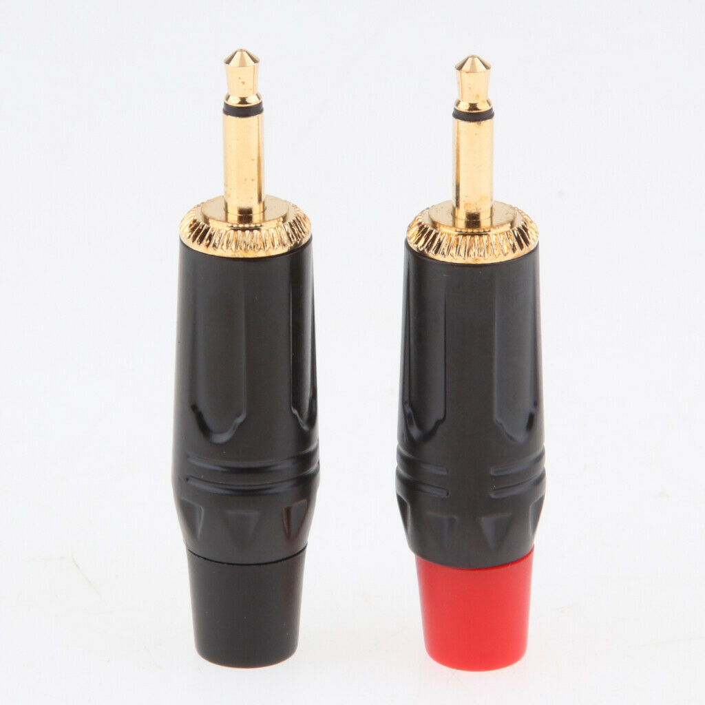 4x 3.5mm Aux Mono Jack Plug Solder Connector