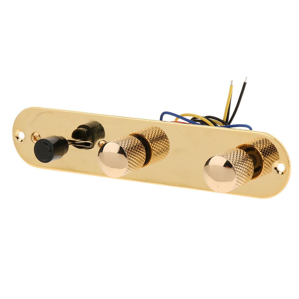 Golden Electric Guitar Control Plate DIY Luthier Tool String Instrument Part