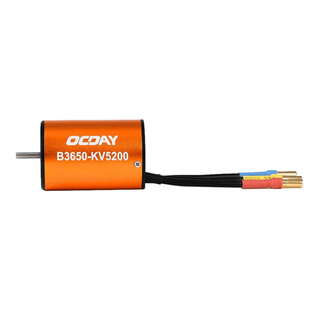 4 Poles B3650 5200KV Sensorless Motor for RC 1:10 Car Truck Boat Accessories