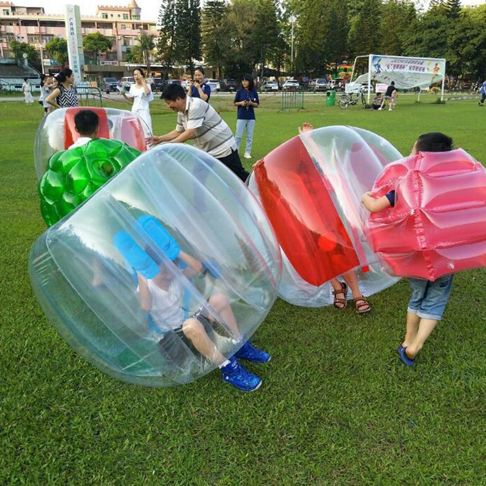 Inflatable Bubble Ball Bumper Soccer Body Sumo Suit Zorb Ball Game Play