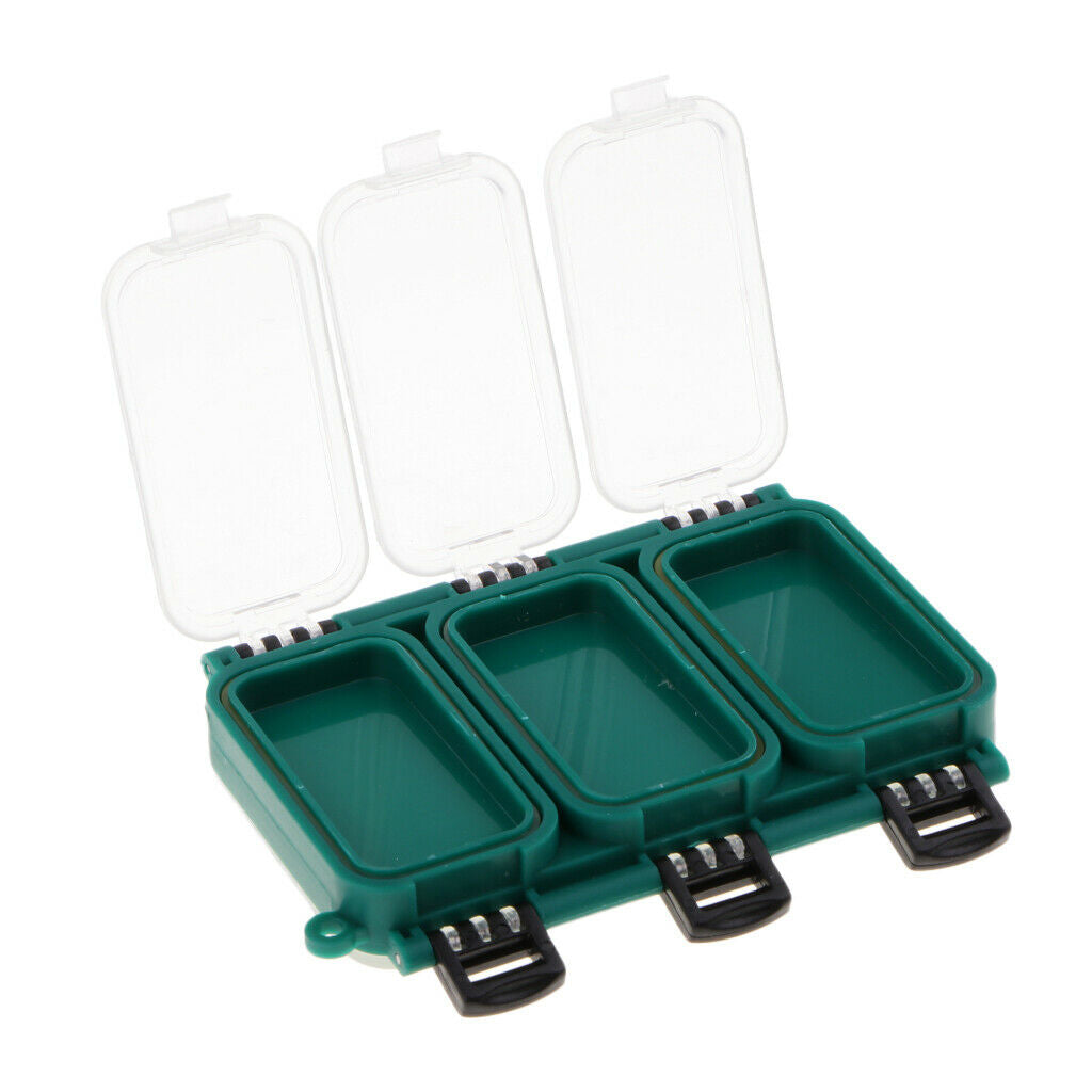 Prettyia   Fishing   Tackle   Cases   Green   Double   Sides   Box   with   6
