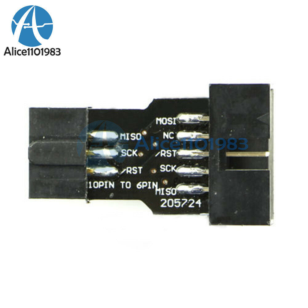 5PCS 10Pin Convert to 6Pin ISP Adapter Board For ATMEL AVRISP USBASP STK500