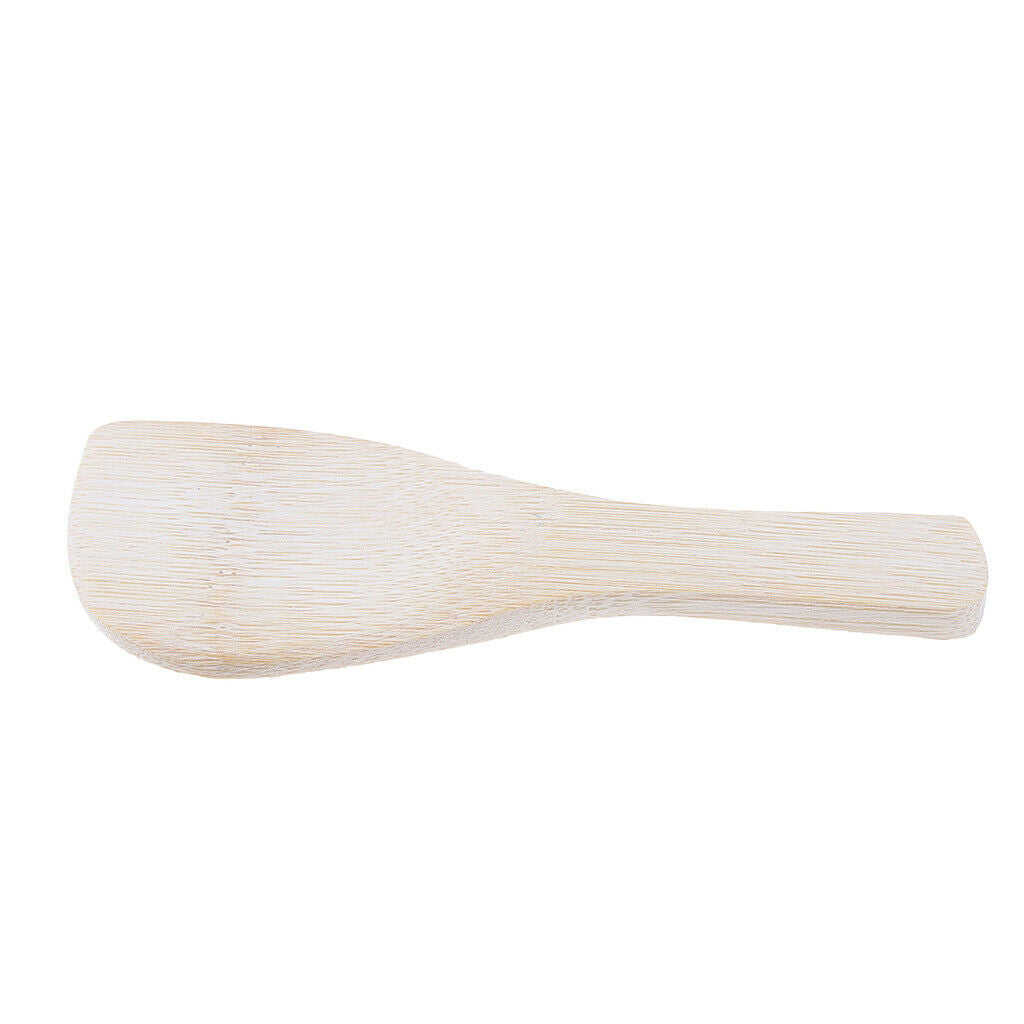 Wooden Kitchen Utensil for Cooking Stir Fry and Mixing Bamboo Shovel Turner,