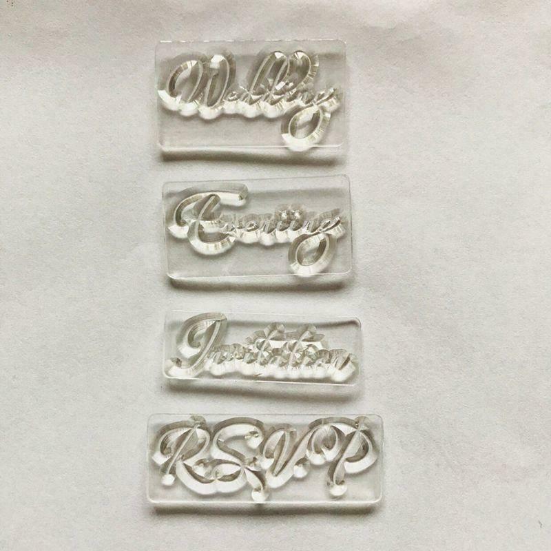 Wedding Invitation Silicone Clear Seal Stamp DIY Scrapbooking Embossing Photo