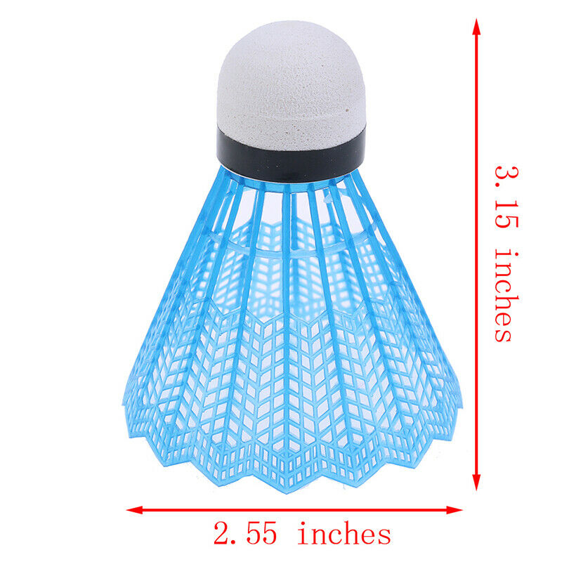 12 Pcs Colorful Plastic Badminton Ball Shuttlecocks Outdoor activities Sp Fx