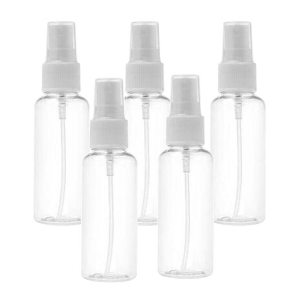 10x Portable Transparent Spray Cosmetic Bottles Reusable for Essential Oils