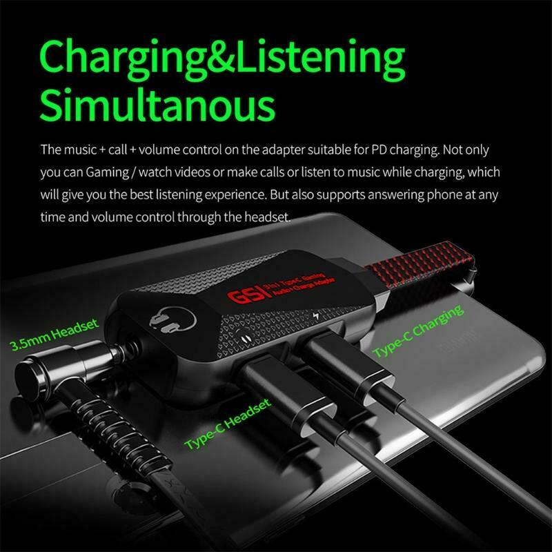 GS1 Chicken Game Sound Card 3 in 1 Mobile Phone Game Sound Card with Adapter