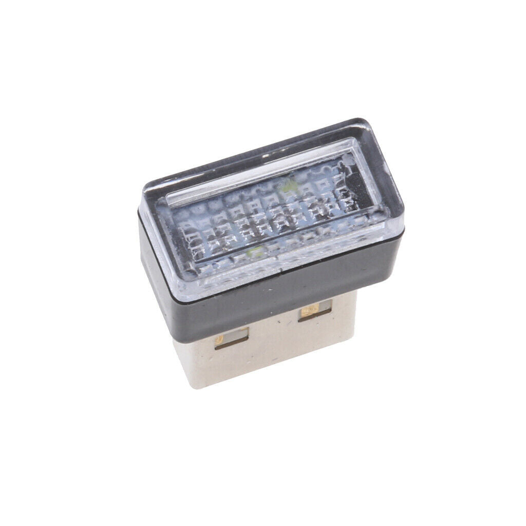USB LED Car Interior Atmosphere Light Illumination Decoration Light white
