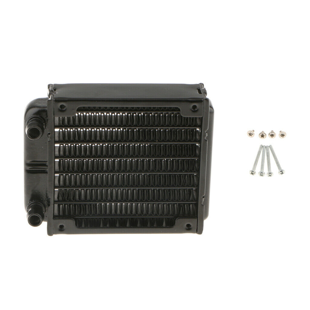 8 Pipe  Exchanger Radiator Water Cool System 80mm Aluminum