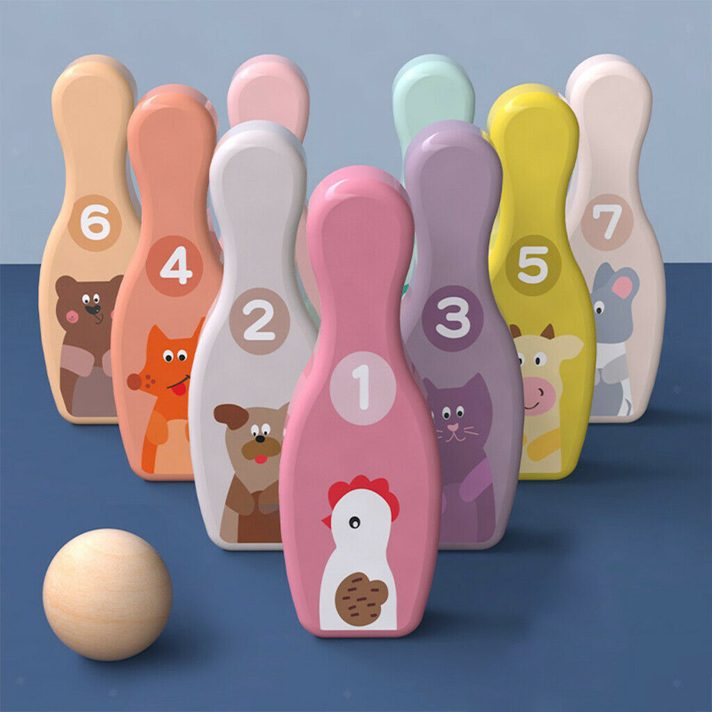 Bowling Set Educational Indoor Pins Developmental Outdoors Sport Toys Gift