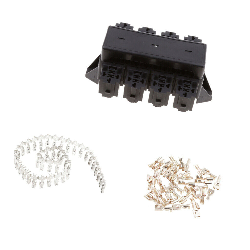 Marine Automotive 20 Way Blade Fuse Holder Box With Terminals Kit Durable