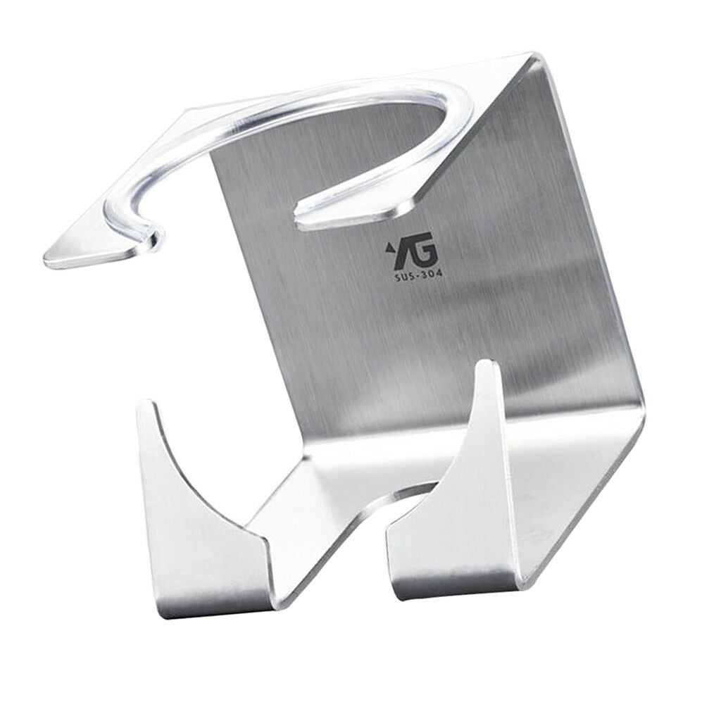 Razor Holder Shaver Storage Rack Hook with Self Adhesive Gum Stainless Steel